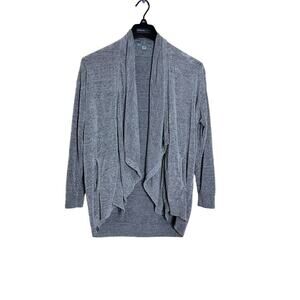 Barefoot Dreams womens size small greycCozy Chic Ultra Lite cardigan open front